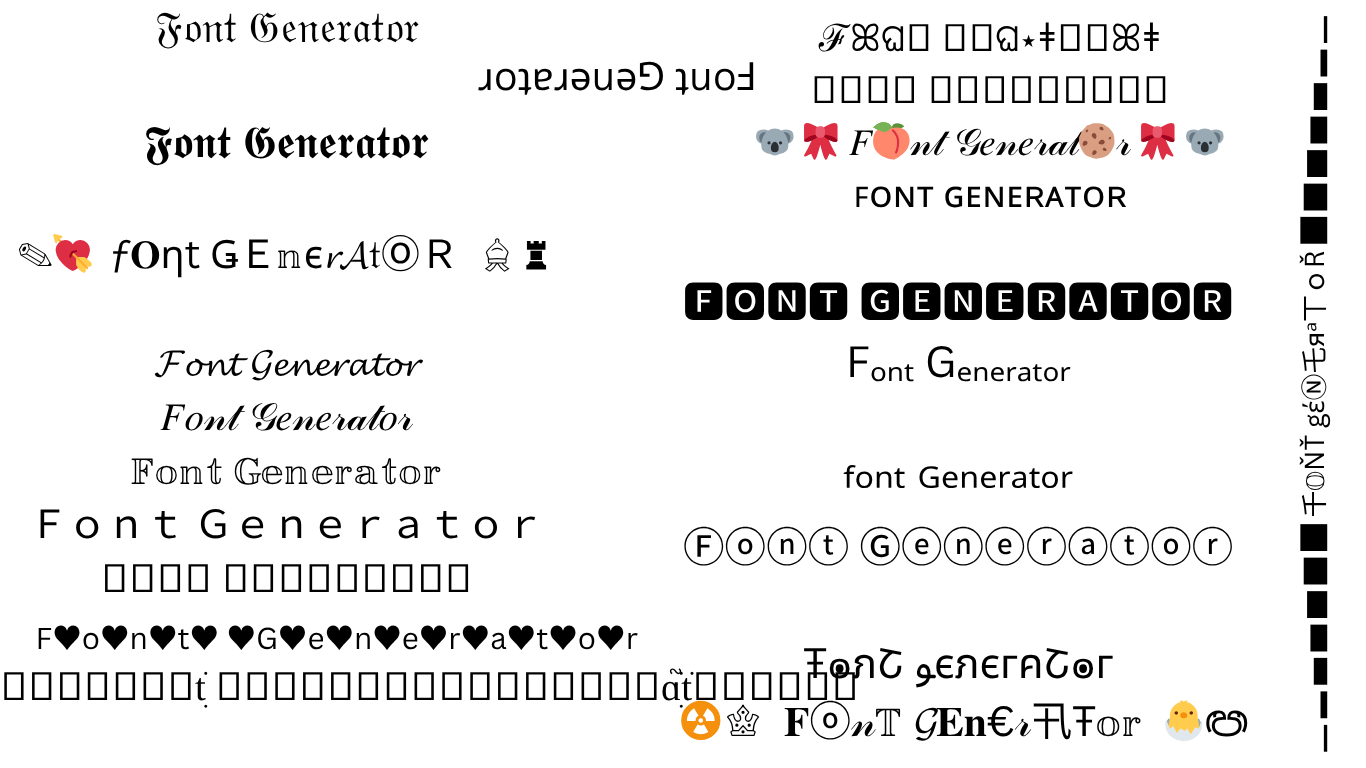 Online font generator to create stylish fancy text using Unicode characters