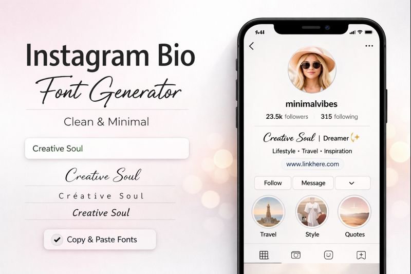 cool symbols Instagram Bio Font Generator