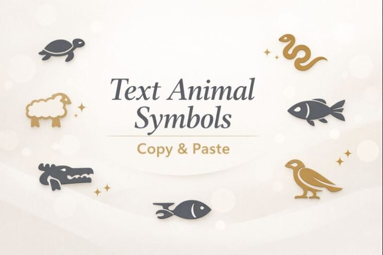 Text Animal Symbols Copy and Paste – Unicode Animal Icons