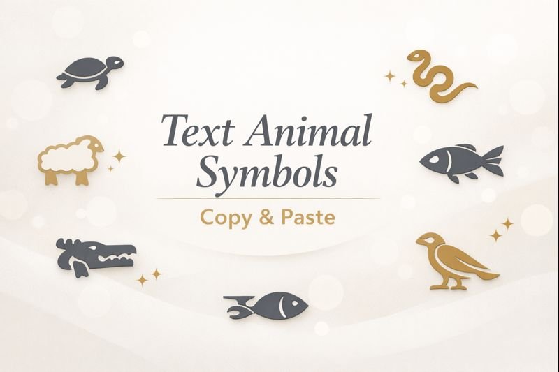 Text Animal Symbols Copy and Paste – Unicode Animal Icons